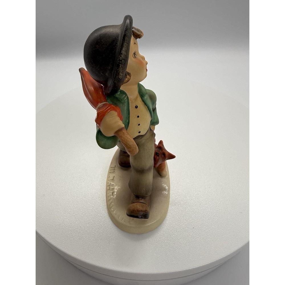 Vintage HUMMEL GOEBEL Figurine #5 "Strolling Along" TMK 5 - 5" Tall - Picture 3 of 5